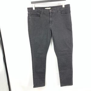 Levi’s Women Size 34 Jeans Black Wash Denim Pants 311 Shaping Skinny Stretch